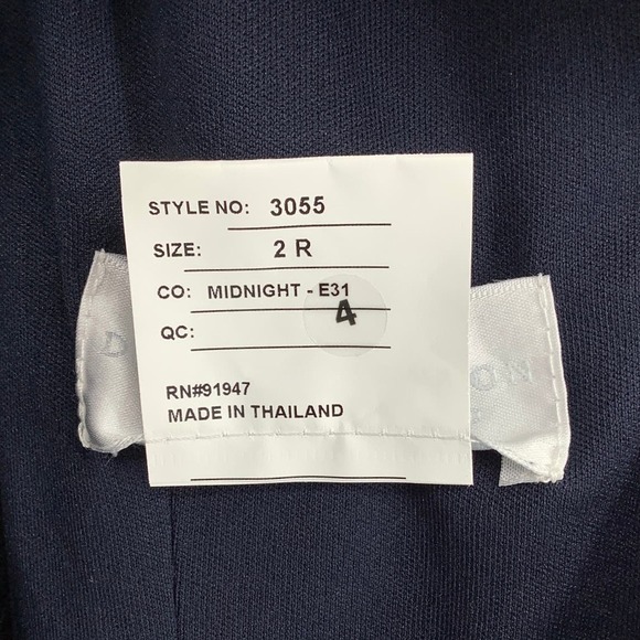 NEW! Dessy Collection Sz 2 Charmeuse Trumpet Gown Midnight Dress $242 msrp I24-6 - Picture 6 of 10